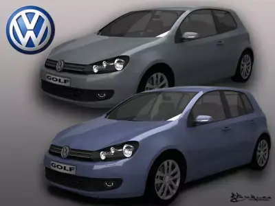 Volkswagen Golf VI Pack1 3D model
