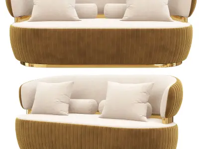 BON TON Capital Collection Sofa 3d model Low-poly 3D model