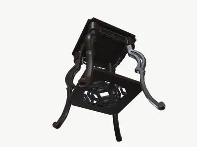 Stool flower pot 3D model