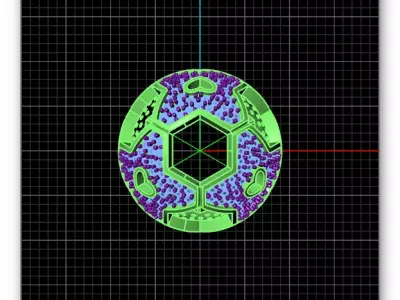 free jewelry round pendant Free 3D print model