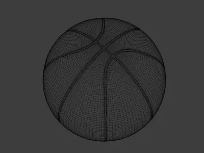 Old basketball  Free 3D model