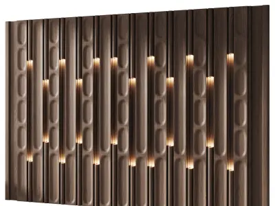Decorative V57 Wall Panels 3D model