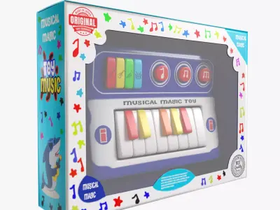 Musical Toy Low-poly 3D model