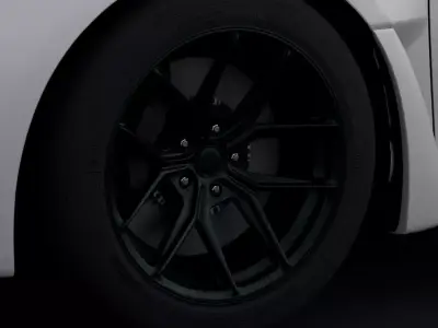 Enkei TSR X Aftermarket Wheel Low-poly 3D model