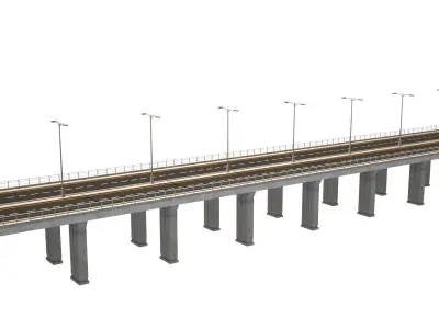Bridge Low-poly 3D model