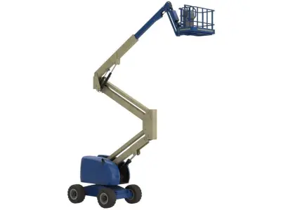 Boom Lift 1 Textured Low-poly 3D model