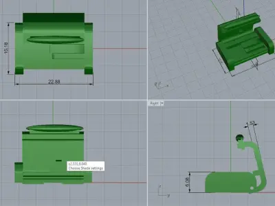 lock clasp for bracelet chain Free 3D print model
