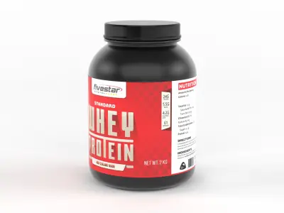 Protein Powder 3D model