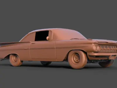 Chevrolet Impala Coupe 1959 3D print model