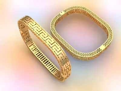 Greek Key Bangle  3D print model