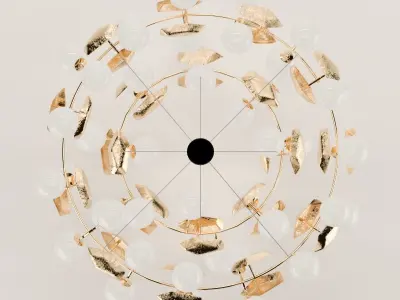 Boca Do Lobo Hera Round II Chandelier 3D model