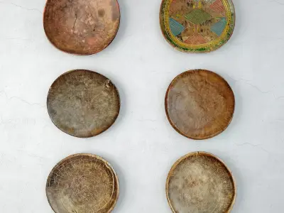 Tribal Wood Decor 3 3D model