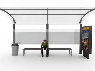 BUS STATION 3 3D model