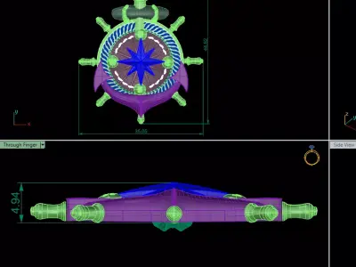 Pusula Gumus Erkek Kolye 3D print model