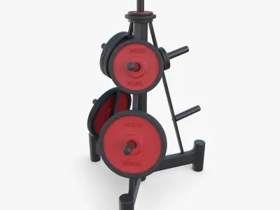 Disk rack v2 3D model