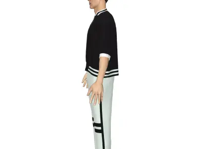 Sport clothes Marvelous Designer or Clo3D ZPRJ 3D model