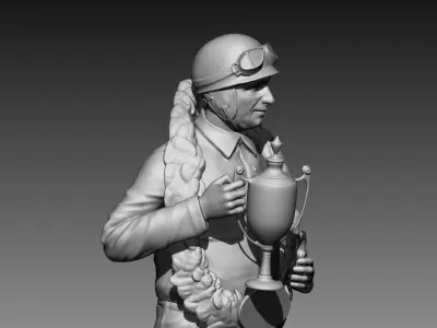 Fangio Car Driver 3D print model