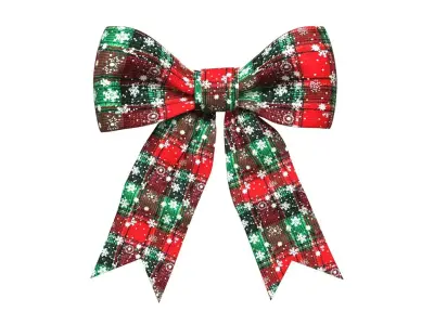 Christmas Bow Ribbon 29 Low-poly 3D model