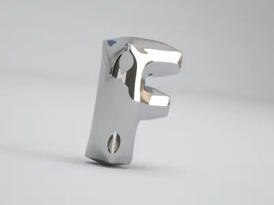 F Balloon Silver 3D model