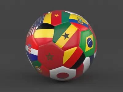 Soccer Ball 3D model 45