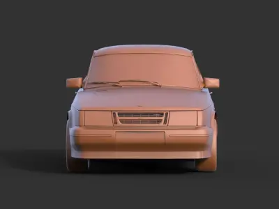 Saab 900 Turbo 3D print model