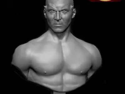 Darth Maul Star Wars Bust - Life Size 3D Statue on Pedestal 3D print model