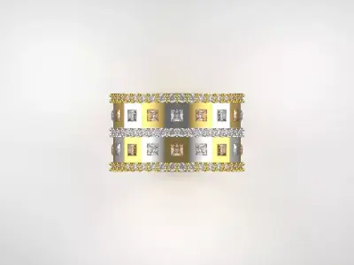 ring consists of three separate rings rr0010 3D print model