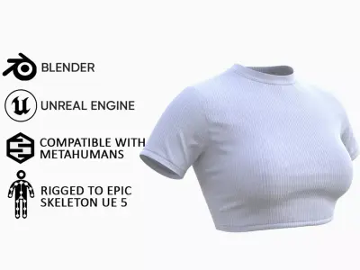 Top 105 - All MH Bodies and UE5 Skeletons - Rigged Low-poly 3D model