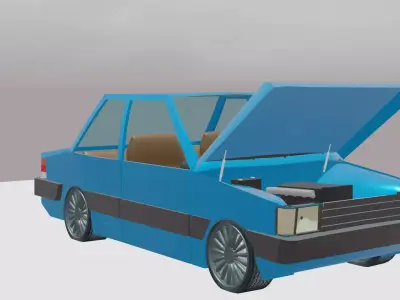 Chevrolet Chevette Low-poly 3D model