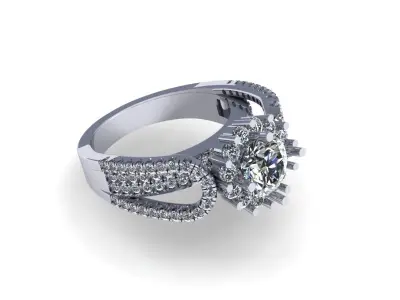 Woman Wedding Ring 277 3D print model