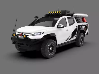 Mitsubishi L200 Off-Road 4x4 Pickup Truck 3D model