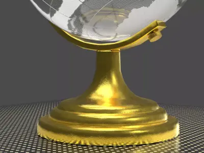 Globe Free low-poly 3D model