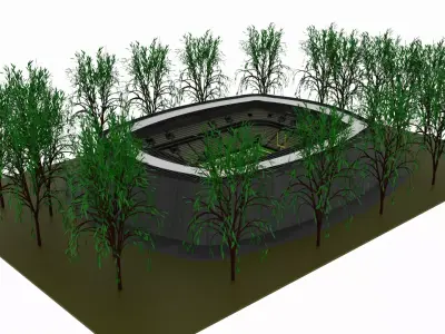 American football stadium 3D model buy