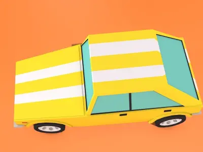 Darshia Car Low-poly 3D model