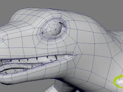 Lizard  Animation Low-poly 3D model