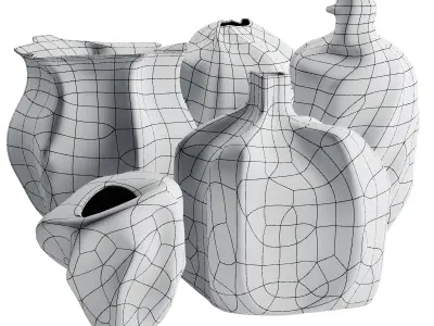 Vase Decor Low-poly 3D model buy