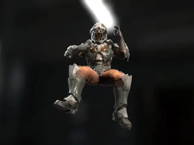 The Space Engineer Low-poly 3D model