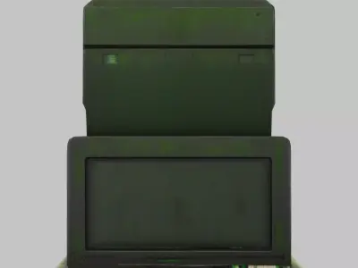 Retro Tech Computer Model Low-poly 3D model