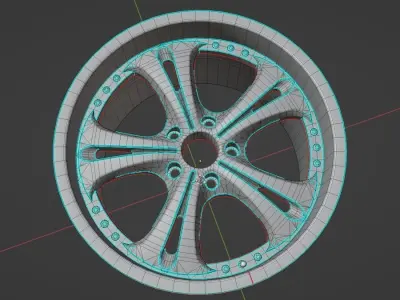 Kranze Cerberus II - Wheels - Game Ready Low-poly 3D model