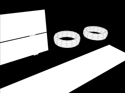 Lowpoly Racing Track Kit Low-poly 3D model