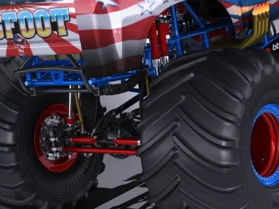 Generic Monster Truck 3D model