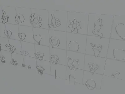 Ultimate Neon Sign pack 6 Low-poly 3D model