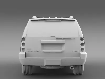GMC Yukon XL Denali flex fuel 2014 3D model
