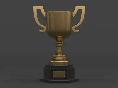 Trophy Cups 3D model 20