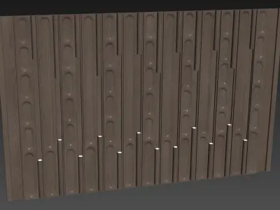 Decorative V57 Wall Panels 3D model