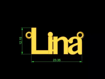 Lina Pendant Free 3D print model