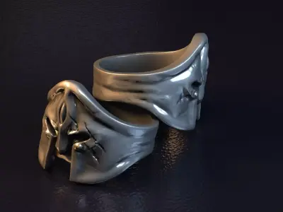fashion ring A003 3D print model