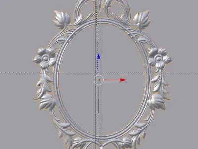 Frame mirror 3D model 03 3D model