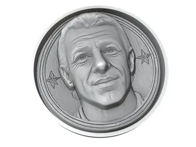 Alessandro Del Piero Footballer Medallion 3D print model