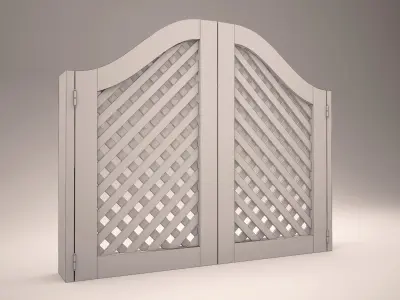 Garden Door Free low-poly 3D model